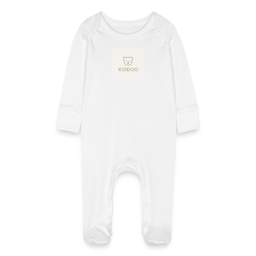 Grenouillère bébé KIDDOO blanche – création originale confortable